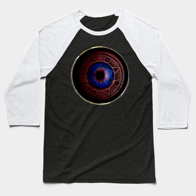 Saxon Eye Gem Baseball T-Shirt by crunchysqueak